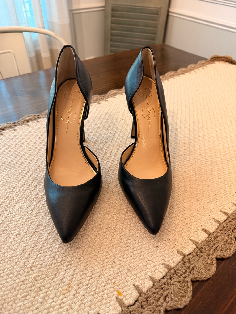 Jessica Simpson Prizma Leather d'Orsay Pump Sz 9